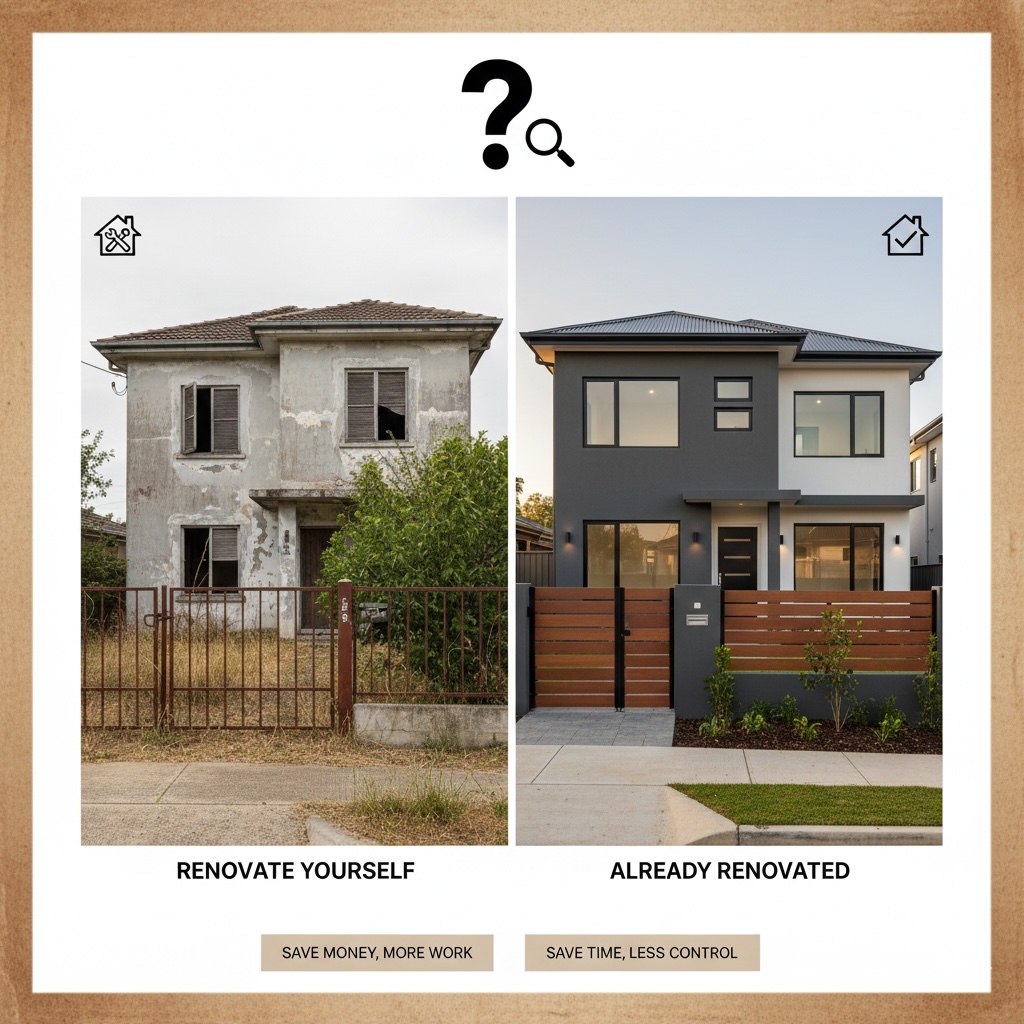 Solving the Dilemma: Buying a Used Home and Renovating Yourself VS. Buying an Already Renovated Home... Which is More Cost-Effective?